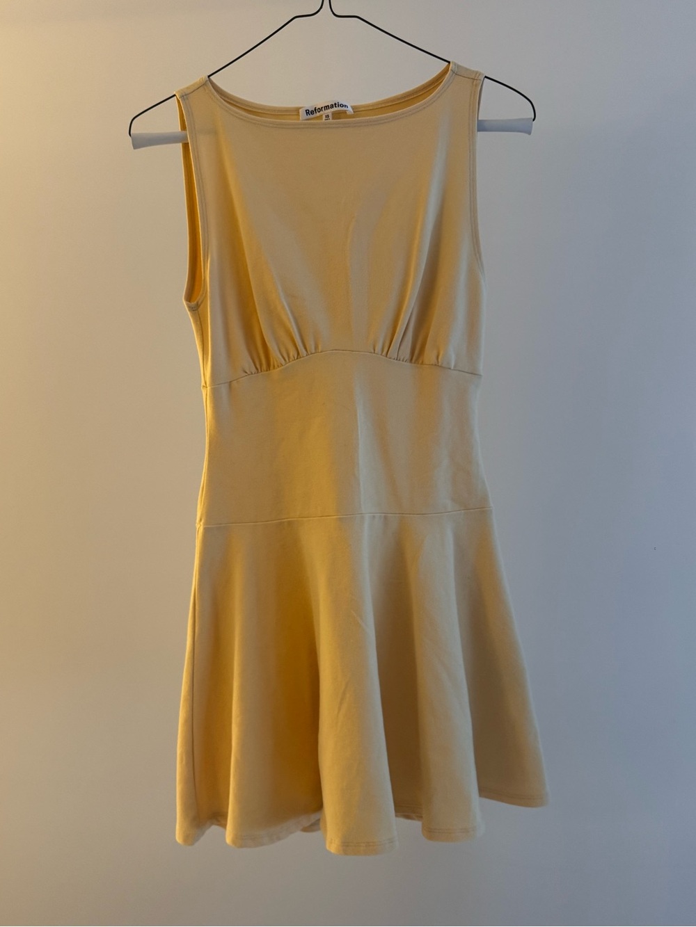 Reformation Parmesan Yellow Knit Dress - Picture 2 of 2